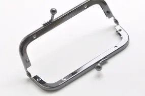 4" Gunmental Purse Frame / Handle Purse Frame With Screws 9.5 x 3.5cm (4" x 1 1/3")