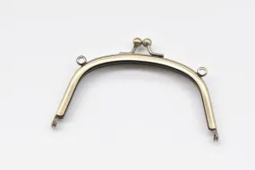 5" Retro Bronze Metal Purse Frame / Handle Purse Frame Wedding Bag Glue-In Style 12.5 x 6cm (5"x 2 1/2")
