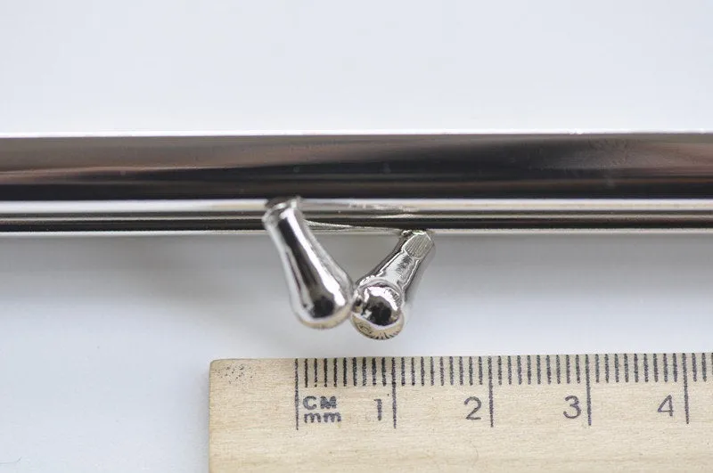 6" Silver Purse Frame Handle Purse Frame Glue-In Style 16.5 x 10cm ( 6 1/2"x 4")
