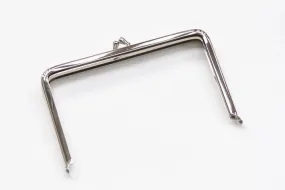 6" Silver Purse Frame Handle Purse Frame Glue-In Style 16.5 x 10cm ( 6 1/2"x 4")