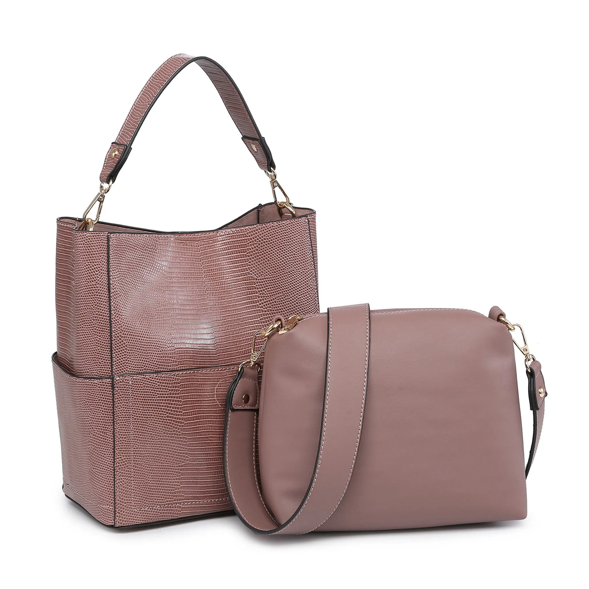 Abby Lizard 2-in-1 Bucket Bag w/ Guitar Strap