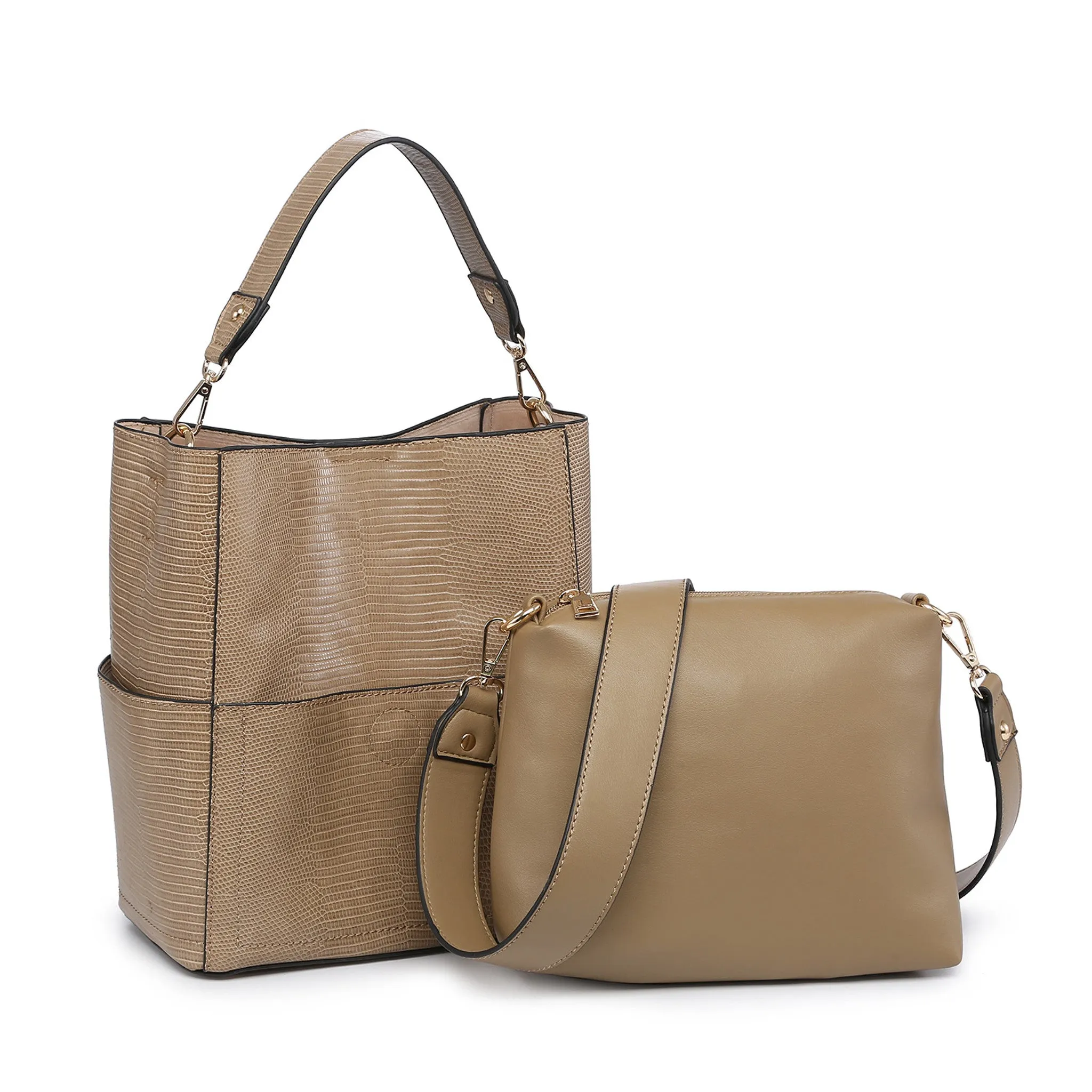 Abby Lizard 2-in-1 Bucket Bag w/ Guitar Strap