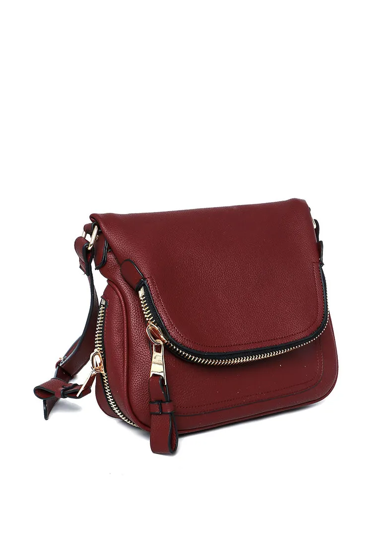 Andie Saddle Bag (Merlot)