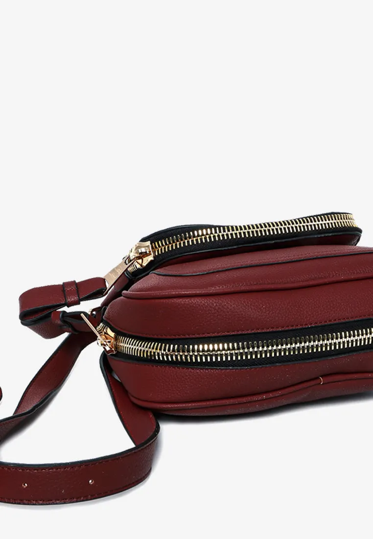 Andie Saddle Bag (Merlot)