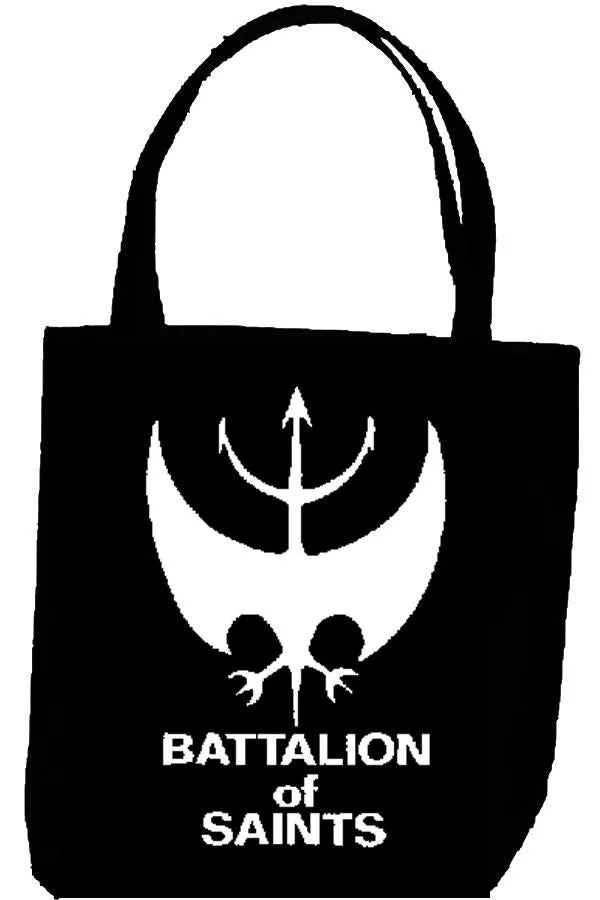 BATTALION OF SAINTS LOGO tote