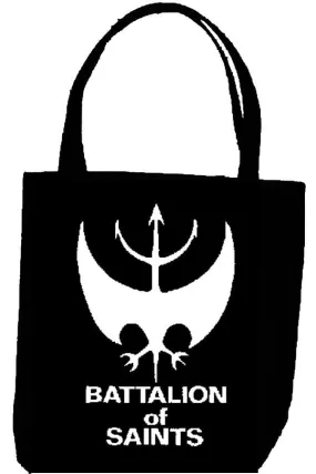 BATTALION OF SAINTS LOGO tote