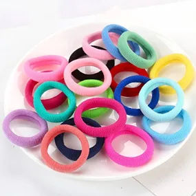 BuyMeIndia(Pack of 12)Multicolour neon Hair band Elastic hair Bands Cotton stretch hair tie Hair bands for Girls/hair bands for women