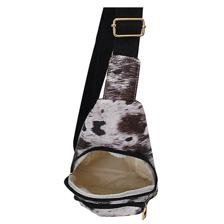 Chic Cow Faux Leather NGIL Large Sling Backpack