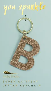 Glitter Keychain ~ Various Initials