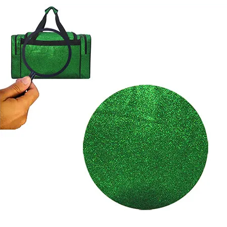 Green Glitter NGIL Canvas 20 Duffle Bag
