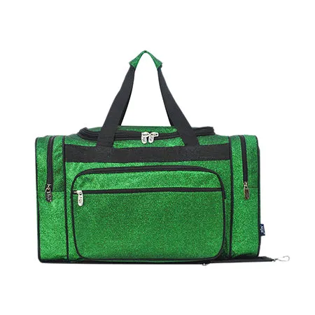 Green Glitter NGIL Canvas 20 Duffle Bag
