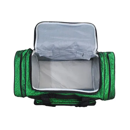 Green Glitter NGIL Canvas 20 Duffle Bag