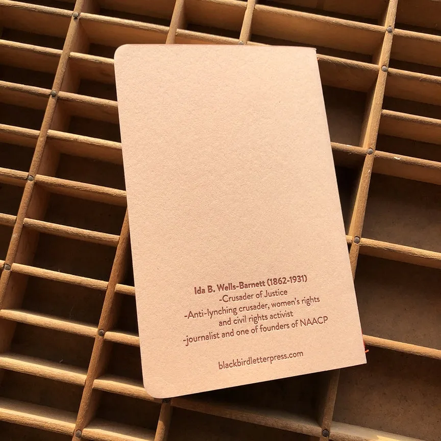 Ida B. Wells Letterpress Notebook