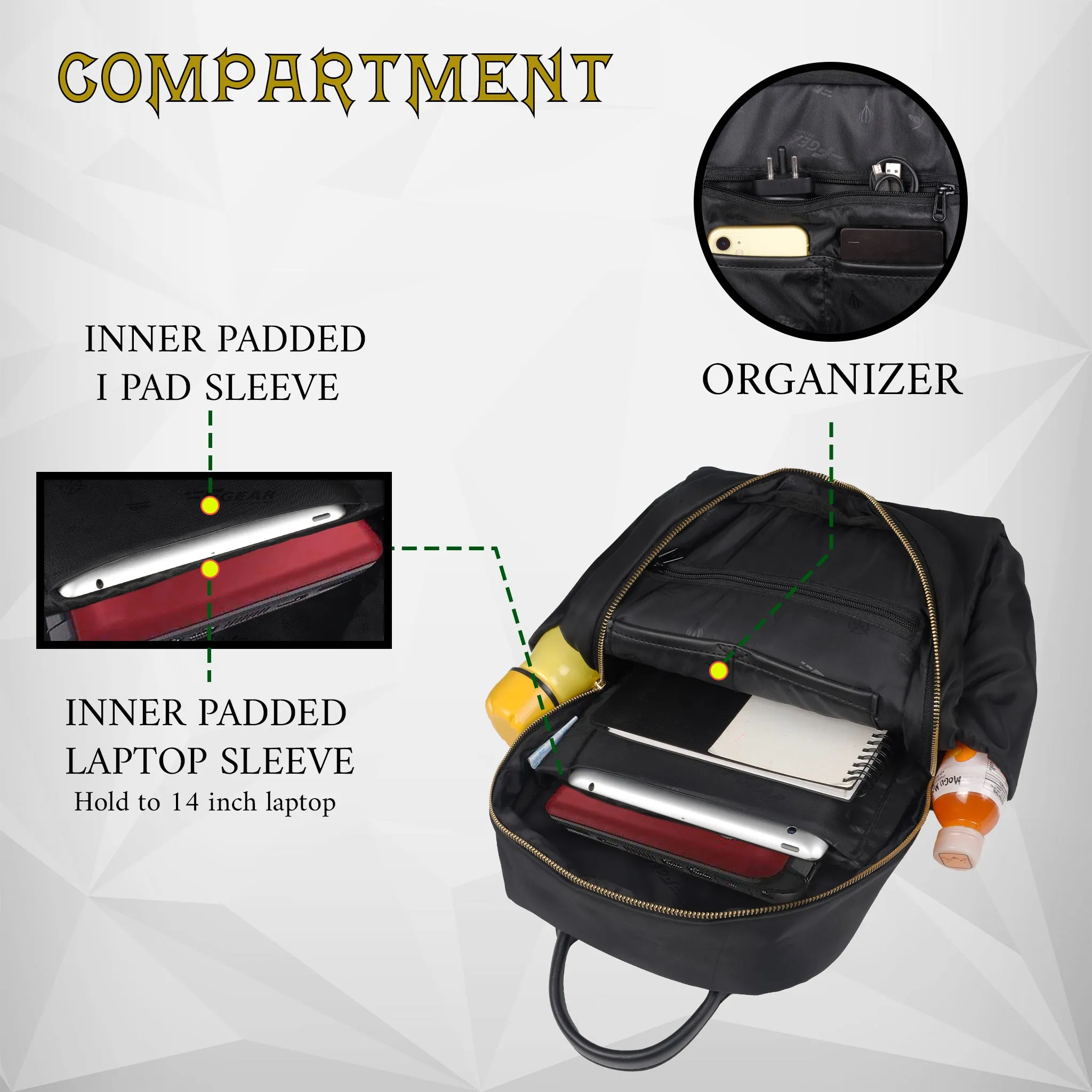 Jules 8L Black Backpack