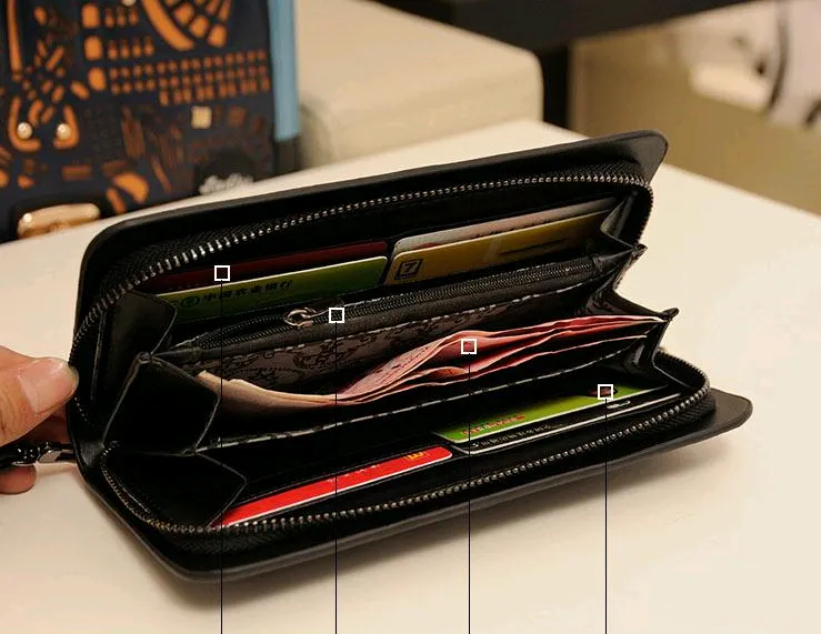 Metal Skull Studded Wallet