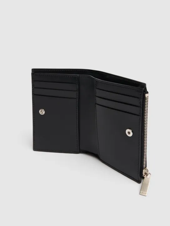 Off-White   Quote bifold leather zip wallet 