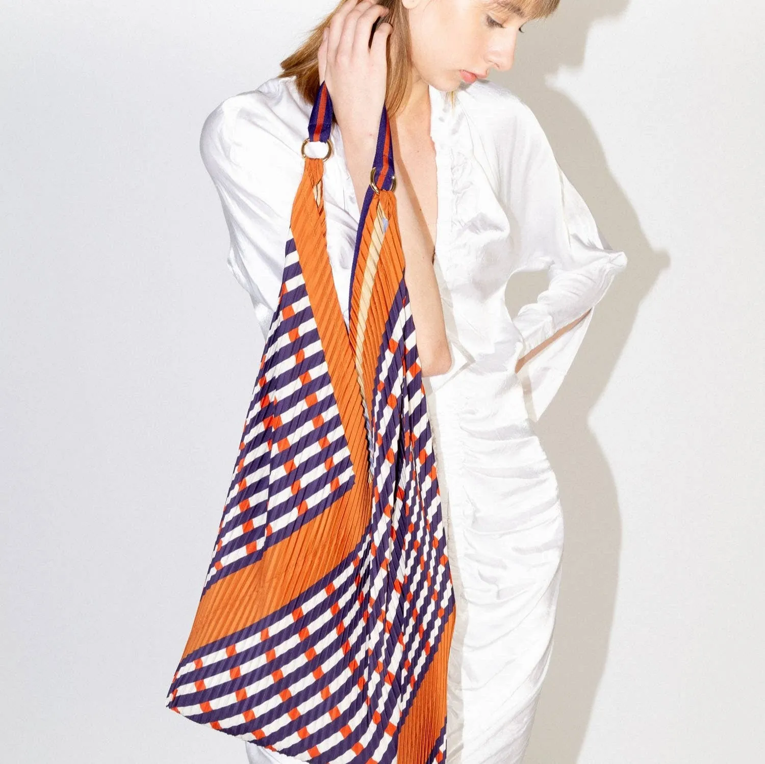 PLEATED Y BAG SOPHIA TERRACOTTA