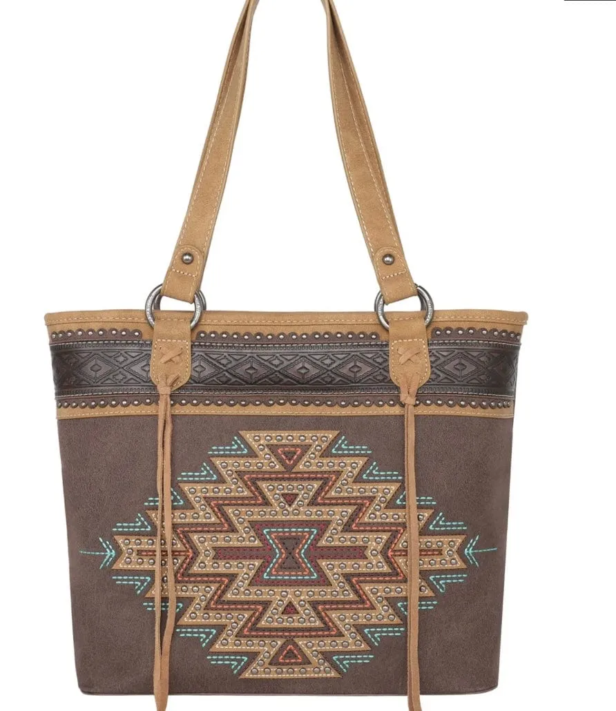 Studded Aztec PURSE TOTE