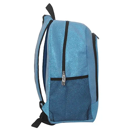 Turquoise Glitter NGIL Canvas Backpack