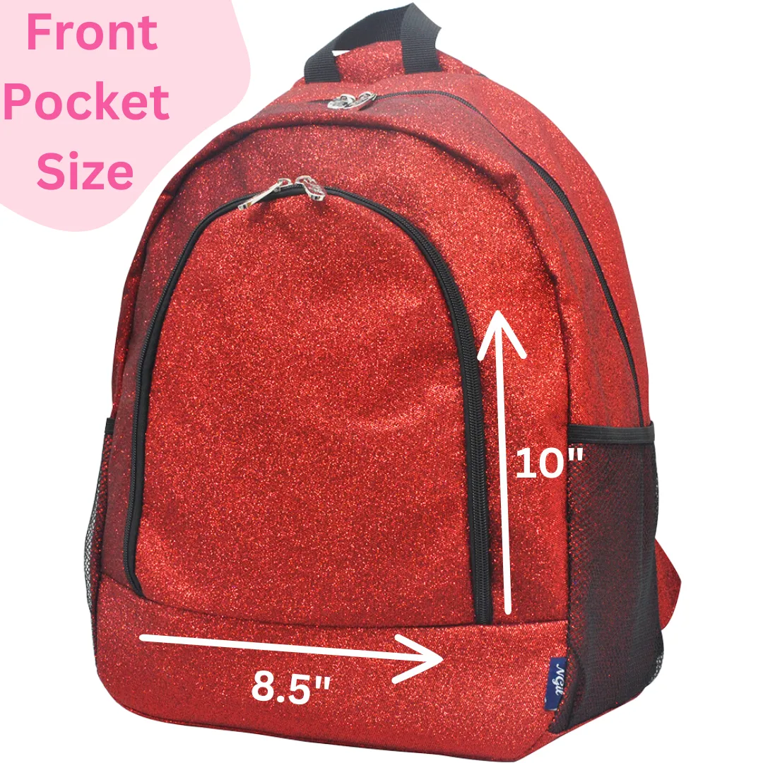 Turquoise Glitter NGIL Canvas Backpack