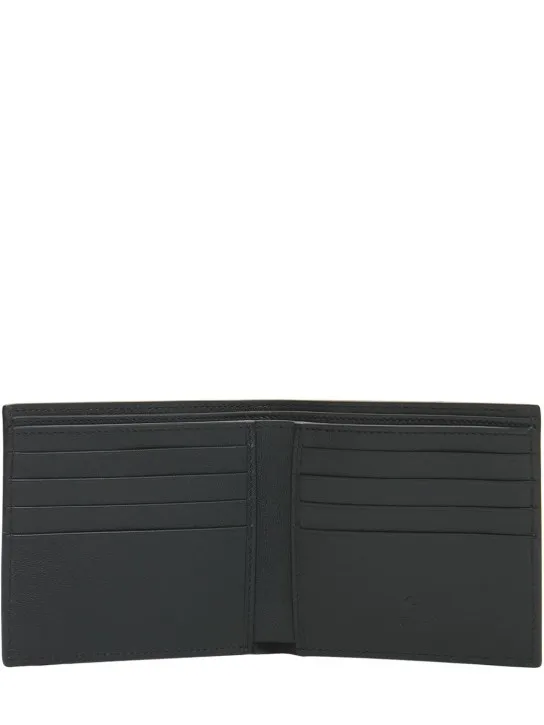 Valentino Garavani   Metal logo leather billfold wallet 